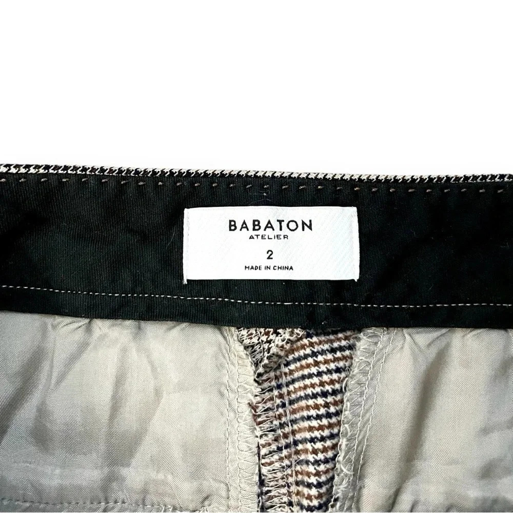 Aritzia Babaton Atelier Numero Houndstooth Pants Size 2 - Picture 4 of 6